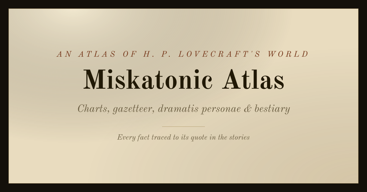 I turned Lovecraft's world into an interactive atlas logo